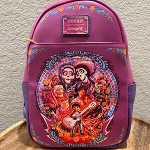 Loungefly Disney Pixar Coco Family Mural Mini Backpack
